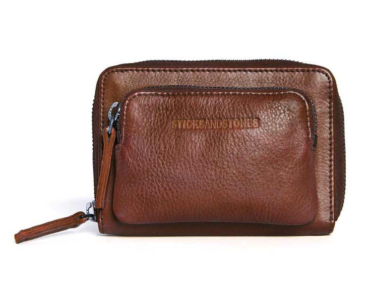 Sticks and Stones - Lederbörse Montana Wallet - Cognac
