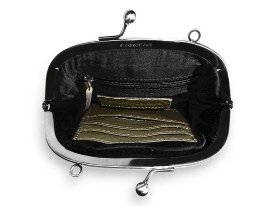 Sticks and Stones - Bügeltasche Monti Bag - Dark Olive Innenansicht