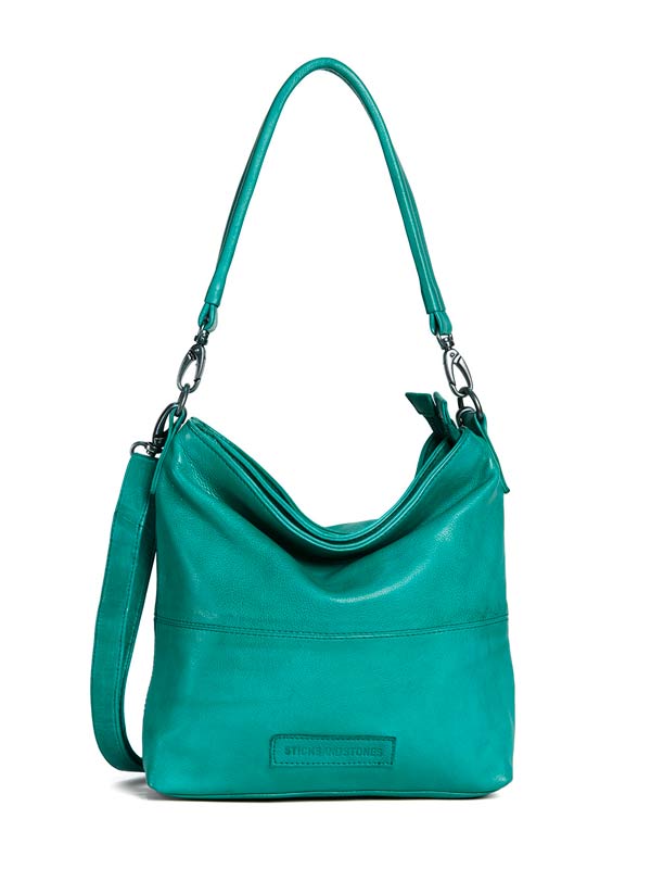 Sticks and Stones - Ledertasche New Amsterdam Bag - Lagoon