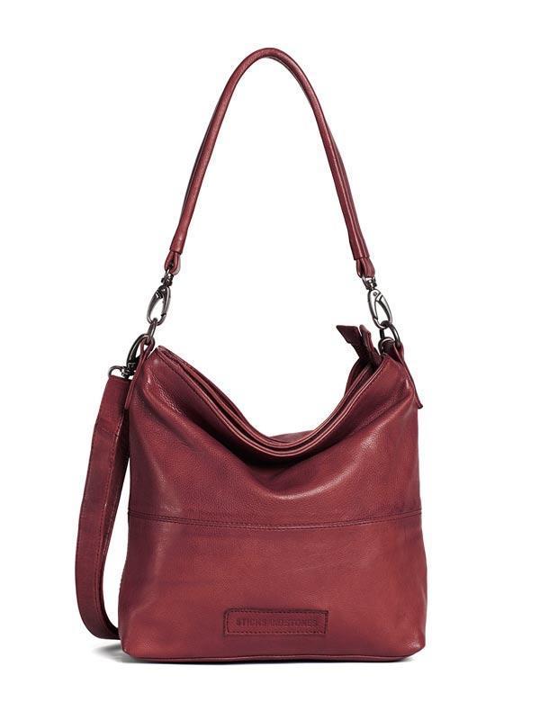 Sticks and Stones - Ledertasche New Amsterdam Bag - Red