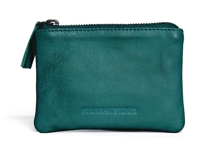 Sticks and Stones - Lederbörse Nice Wallet - Petrol Blue
