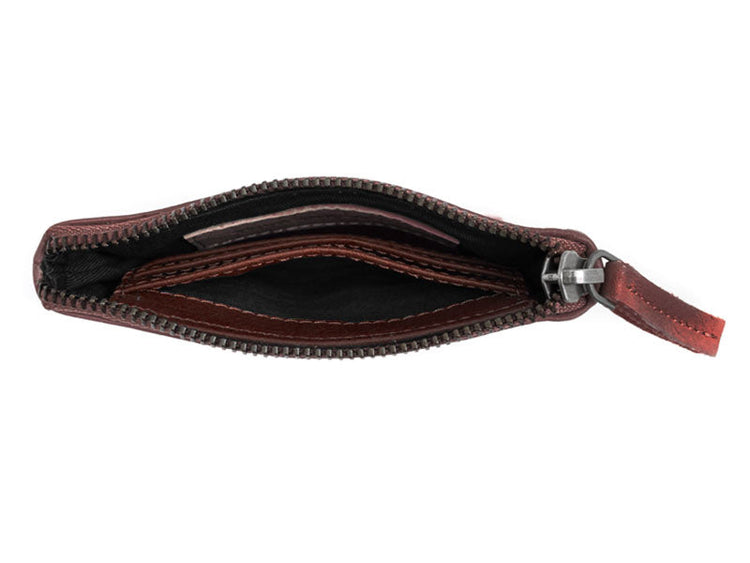 Sticks and Stones - Lederbörse Nice Wallet - Bright Red Innenansicht