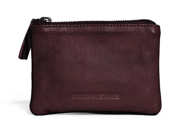 Sticks and Stones - Lederbörse Nice Wallet - Burgundy