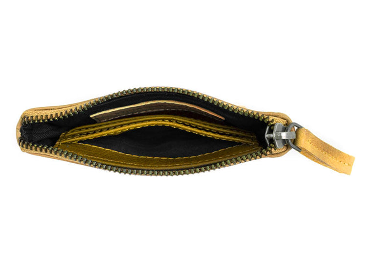 Sticks and Stones - Lederbörse Nice Wallet - Sunflower Yellow Innenansicht