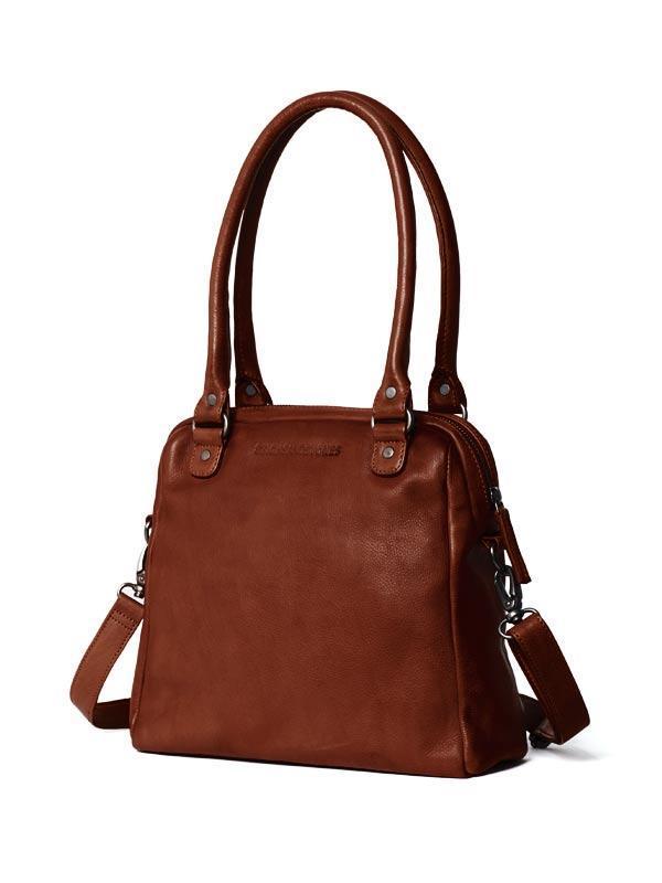 Sticks and Stones - Lederhandtasche Orleans Bag - Mustang Brown Seitenansicht