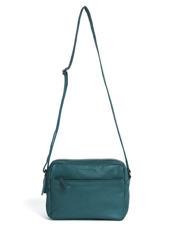 Sticks and Stones - Ledertasche Pasadena Bag - Dusty Petrol