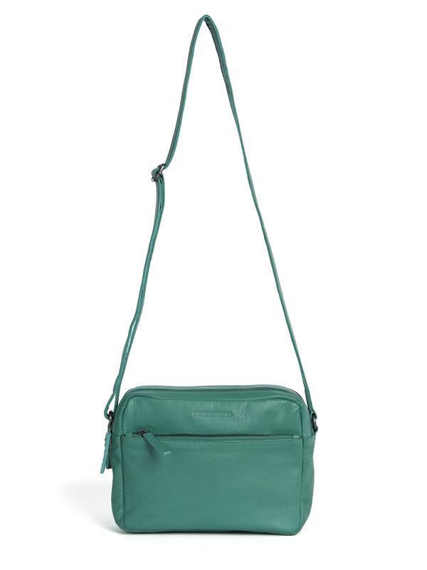 Sticks and Stones - Ledertasche Pasadena Bag - Green Spruce
