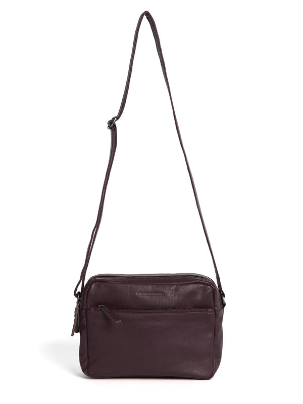 Sticks and Stones - Ledertasche Pasadena Bag - Burgundy