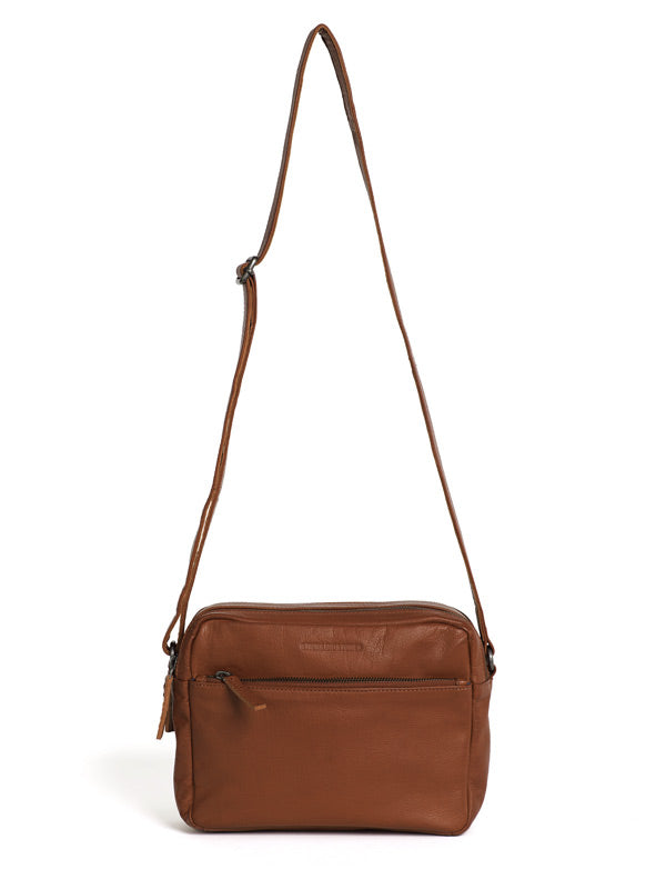 Sticks and Stones - Ledertasche Pasadena Bag - Cognac