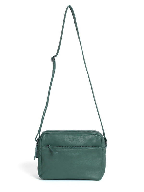 Sticks and Stones - Ledertasche Pasadena Bag - Sea Green