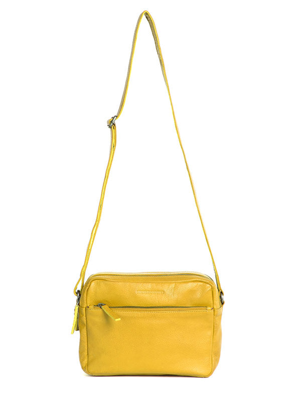 Sticks and Stones - Ledertasche Pasadena Bag - Sunflower Yellow