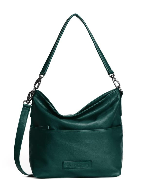 Sticks and Stones - Ledertasche Piemonte Bag - Pine Green