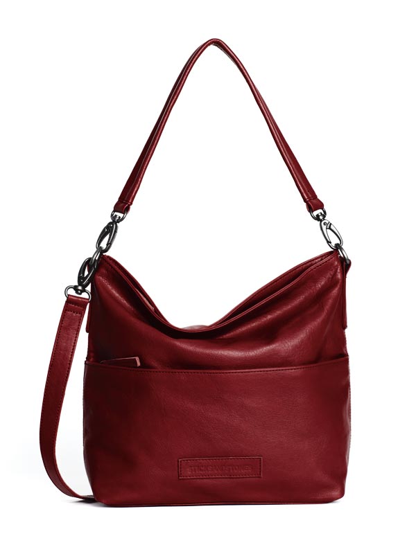 Sticks and Stones - Ledertasche Piemonte Bag - Red