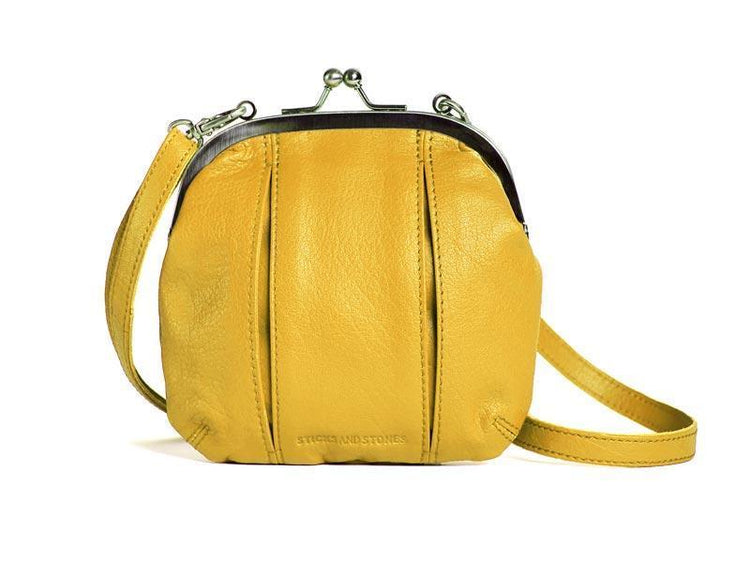Sticks and Stones - Abendtasche Ravenna - Yellow