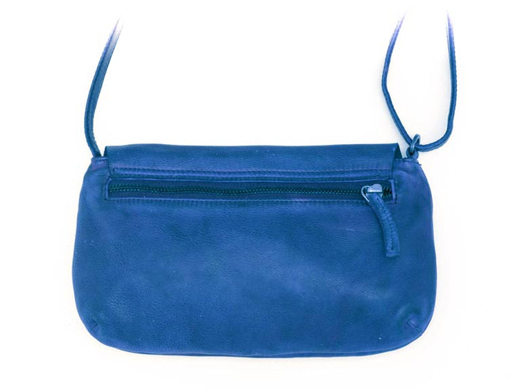 Sticks and Stones - Ledertasche Rio Bag - Blue Quartz Rückseite