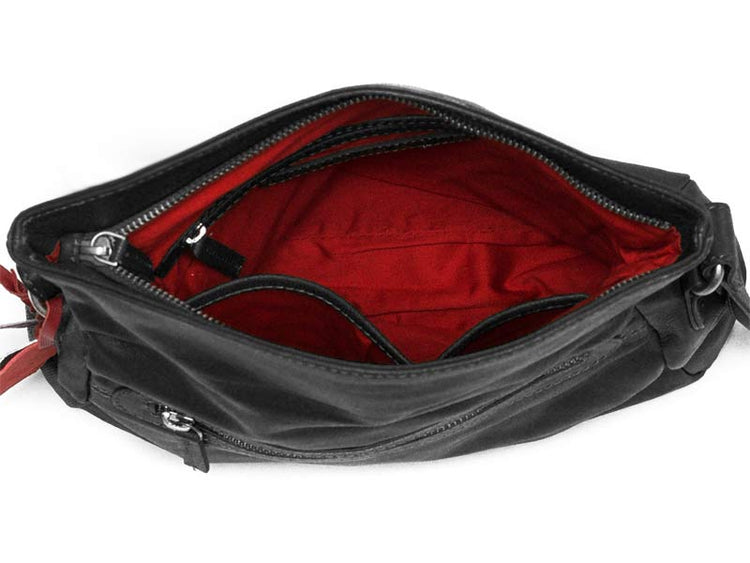 Sticks and Stones - Umschlagtasche Salvador Bag - Black Innenansicht