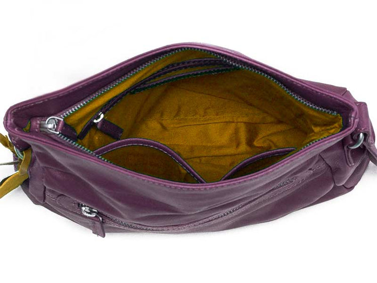 Sticks and Stones - Umschlagtasche Salvador Bag - Crushed Violets Innenansicht