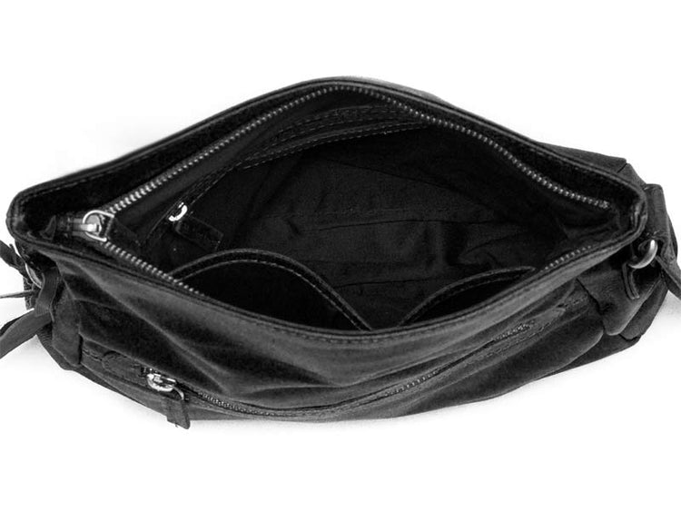 Sticks and Stones - Umschlagtasche Salvador Bag - Black Innenansicht