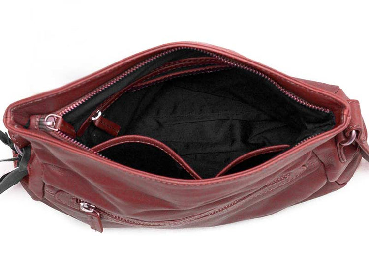 Sticks and Stones - Umschlagtasche Salvador Bag - Bright Red Innenansicht
