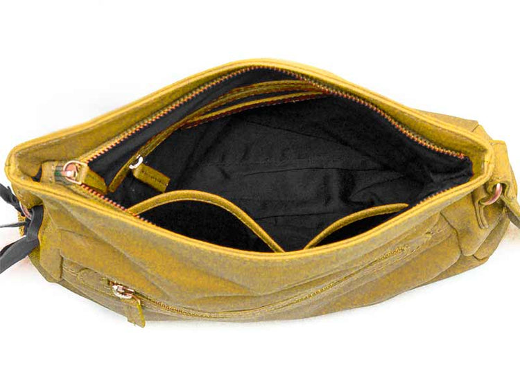 Sticks and Stones - Umschlagtasche Salvador Bag - Sunflower Yellow Innenansicht