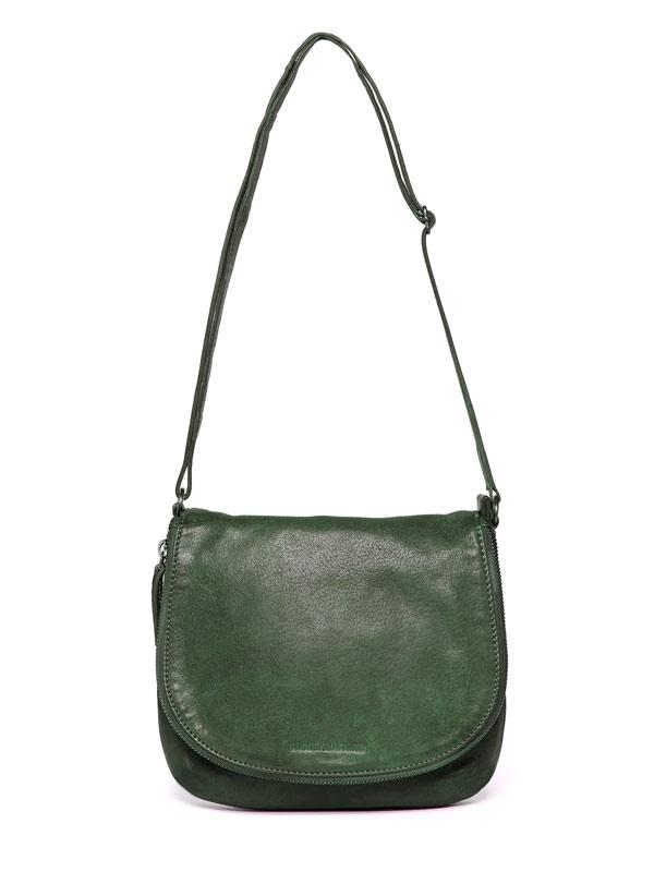 Sticks and Stones - Ledertasche Santiago - Dark Olive