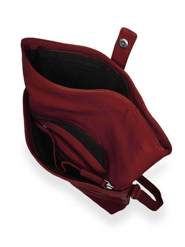 Sticks and Stones - Umschlagtasche Sierra Bag - Red Innenansicht