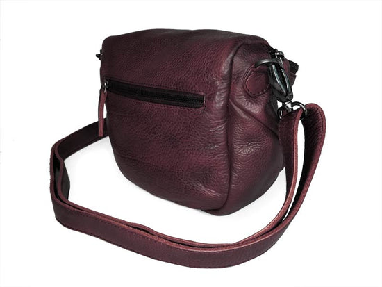 Sticks and Stones - Ledertasche Sitges Bag - Burgundy Rückseite