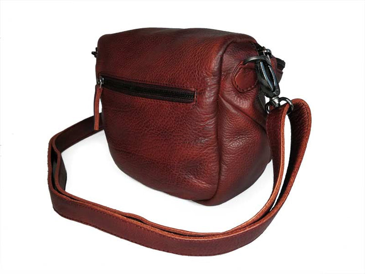 Sticks and Stones - Ledertasche Sitges Bag - Red Rückseite