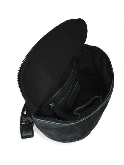 Sticks and Stones - Ledertasche Sitges Bag - Slate Blue Innenansicht