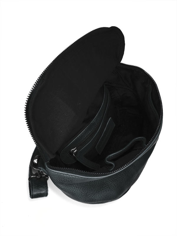 Sticks and Stones - Ledertasche Sitges Bag - Slate Blue Innenansicht