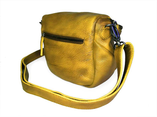 Sticks and Stones - Ledertasche Sitges Bag - Sunflower Yellow Rückseite