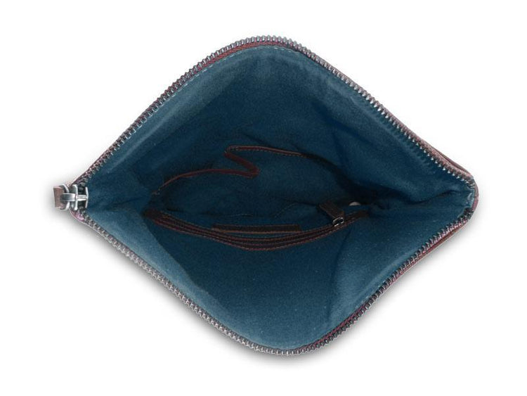 Sticks and Stones - Ledertasche Strasbourg - Ruby Red - Innenansicht
