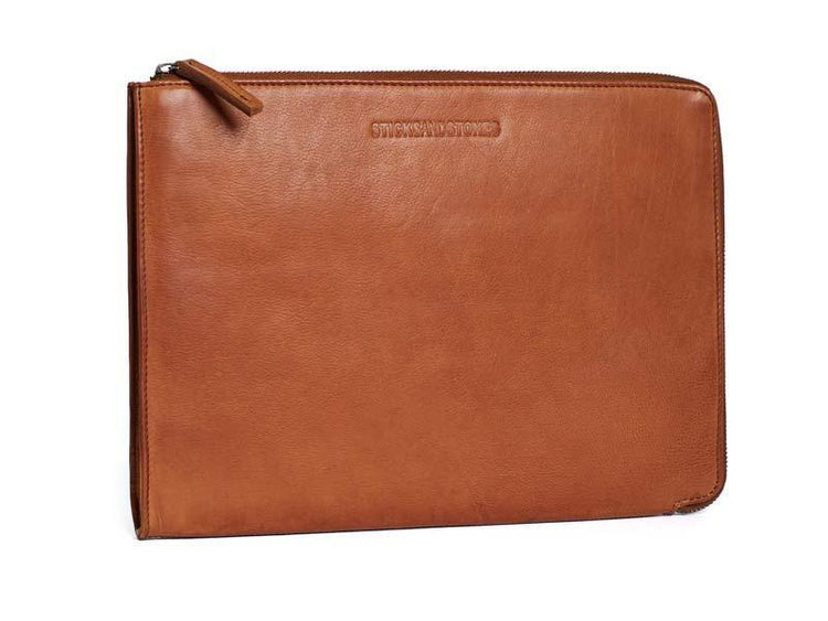 Sticks and Stones - Laptophülle Tokyo - Cognac