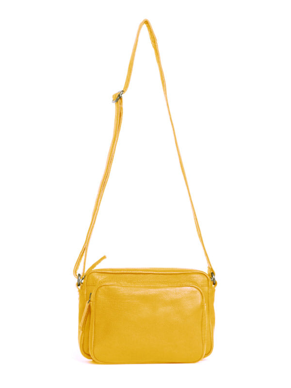 Sticks and Stones - Ledertasche Toscana Bag - Sunflower Yellow