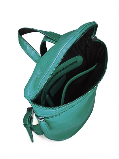 Sticks and Stones - Lederrucksack Valencia Backpack - Lapis Innenansicht