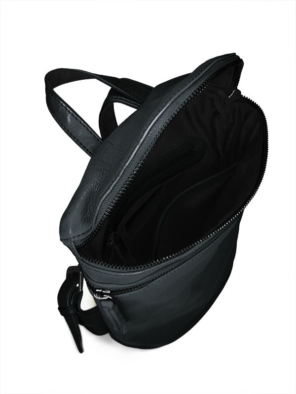 Sticks and Stones - Lederrucksack Valencia Backpack - Slate Blue Innenansicht