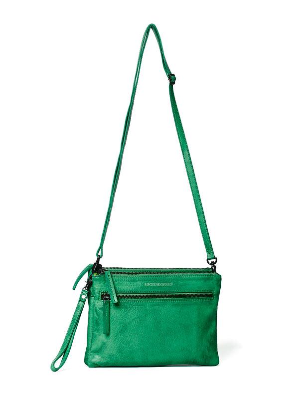 Sticks and Stones - Ledertasche Valletta Bag - Jungle Green