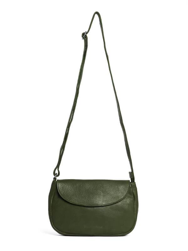 Sticks and Stones - Ledertasche Veneto Bag - Dark Olive