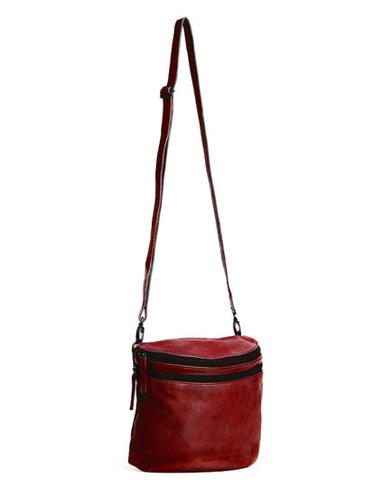 Sticks and Stones - Ledertasche Vigo Bag - Bright Red