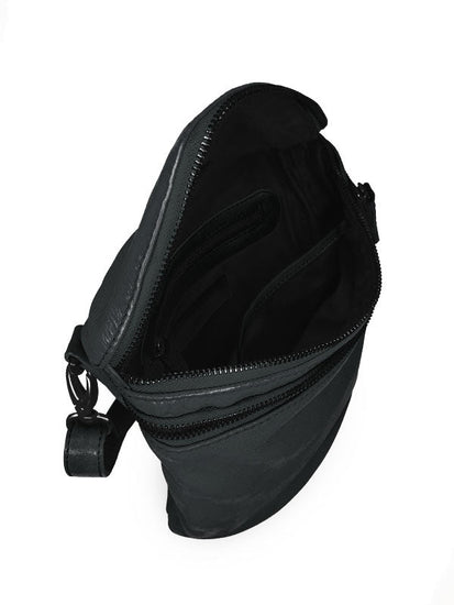 Sticks and Stones - Ledertasche Vigo Bag - Slate Blue Innenansicht
