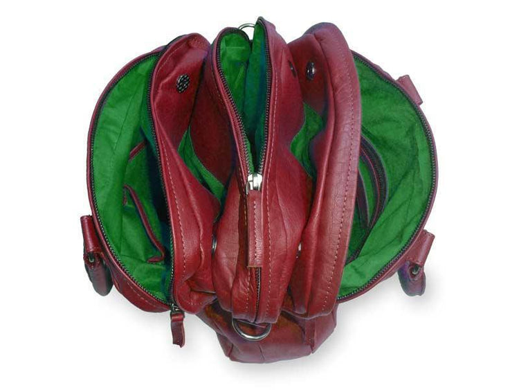 Sticks and Stones - Lederhandtasche Austin Bag - Red