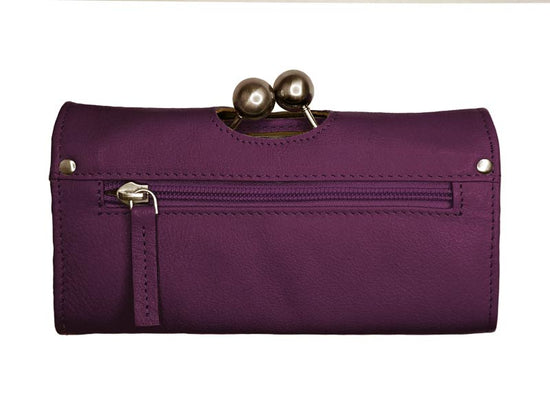 Sticks and Stones - Bügelbörse Berlin Wallet - Crushed Violets Rückseite