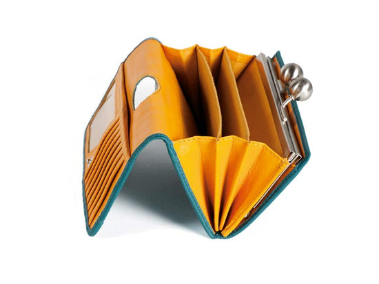 Sticks and Stones - Bügelbörse Berlin Wallet - Petrol Blue Innenansicht