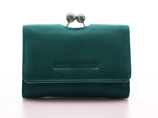 Sticks and Stones - Bügelbörse Biarritz Wallet - Petrol Blue