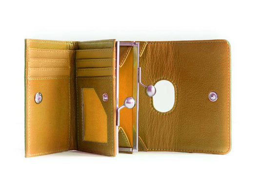 Sticks and Stones - Bügelbörse Biarritz Wallet - Petrol Blue Innenansicht