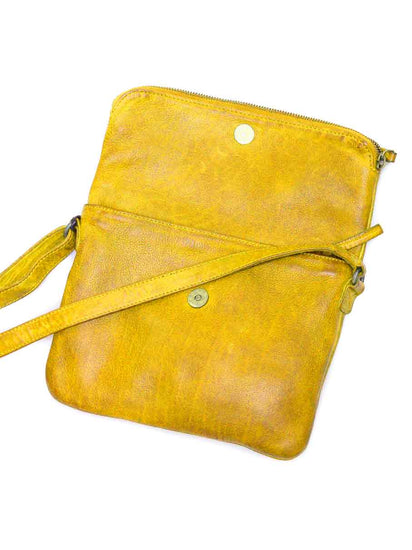 Sticks and Stones - Umschlagtasche Rosebery Bag - Sunflower Yellow geöffnet