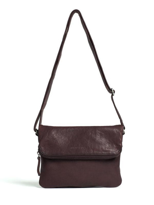Sticks and Stones - Ledertasche Bondi - Burgundy