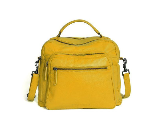 Sticks and Stones - Lederhandtasche Catania Bag - Yellow