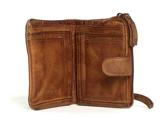 Sticks and Stones – Lederbörse Corsica Wallet - Yellow Ocher Innenansicht
