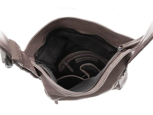 Sticks and Stones - Ledertasche Costa - Taupe Innenansicht